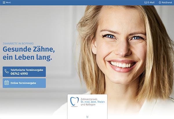 Webdesign Koblenz Zahnarzt